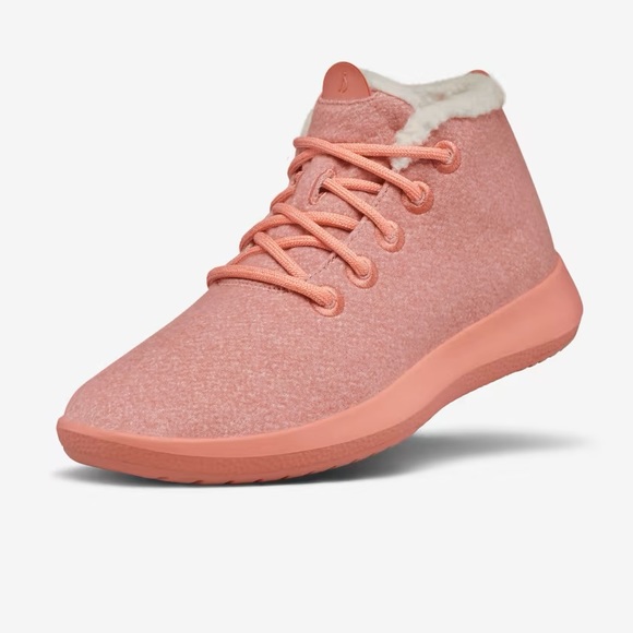 Allbirds Wool Runner-Up Mizzle Fluffs in Calm Coral - Picture 1 of 10